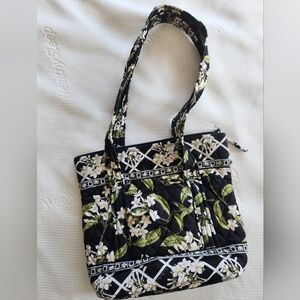 Vintage Vera Bradley Lilly Print Shoulder Tote Bag